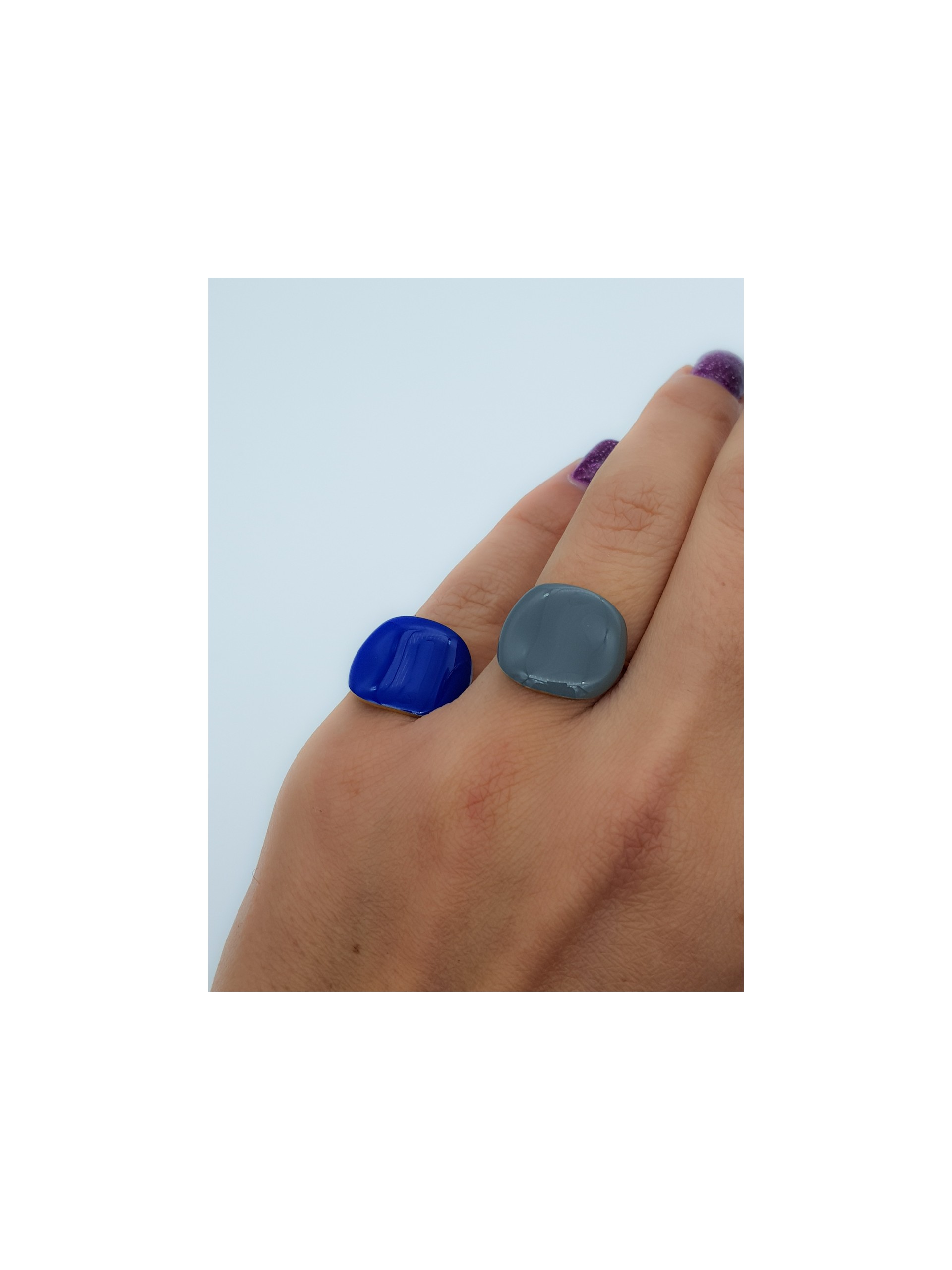 Δαχτυλίδι Mini Color Γκρι