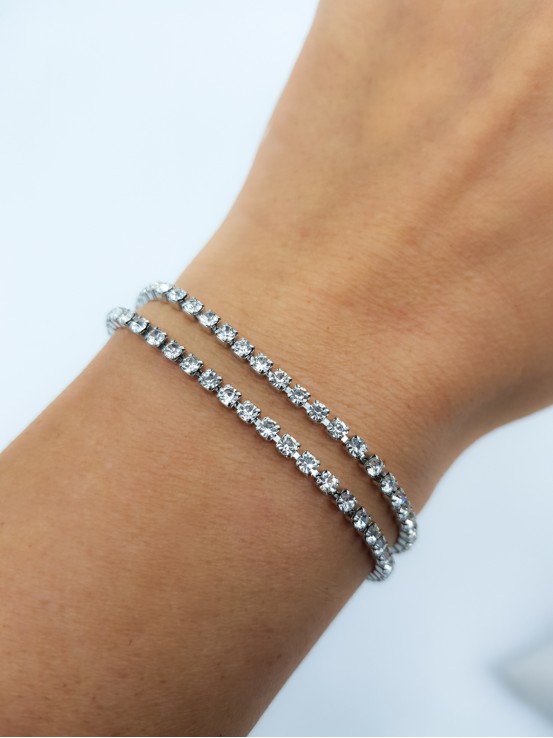 Βραχιόλι Double Magic ασημί