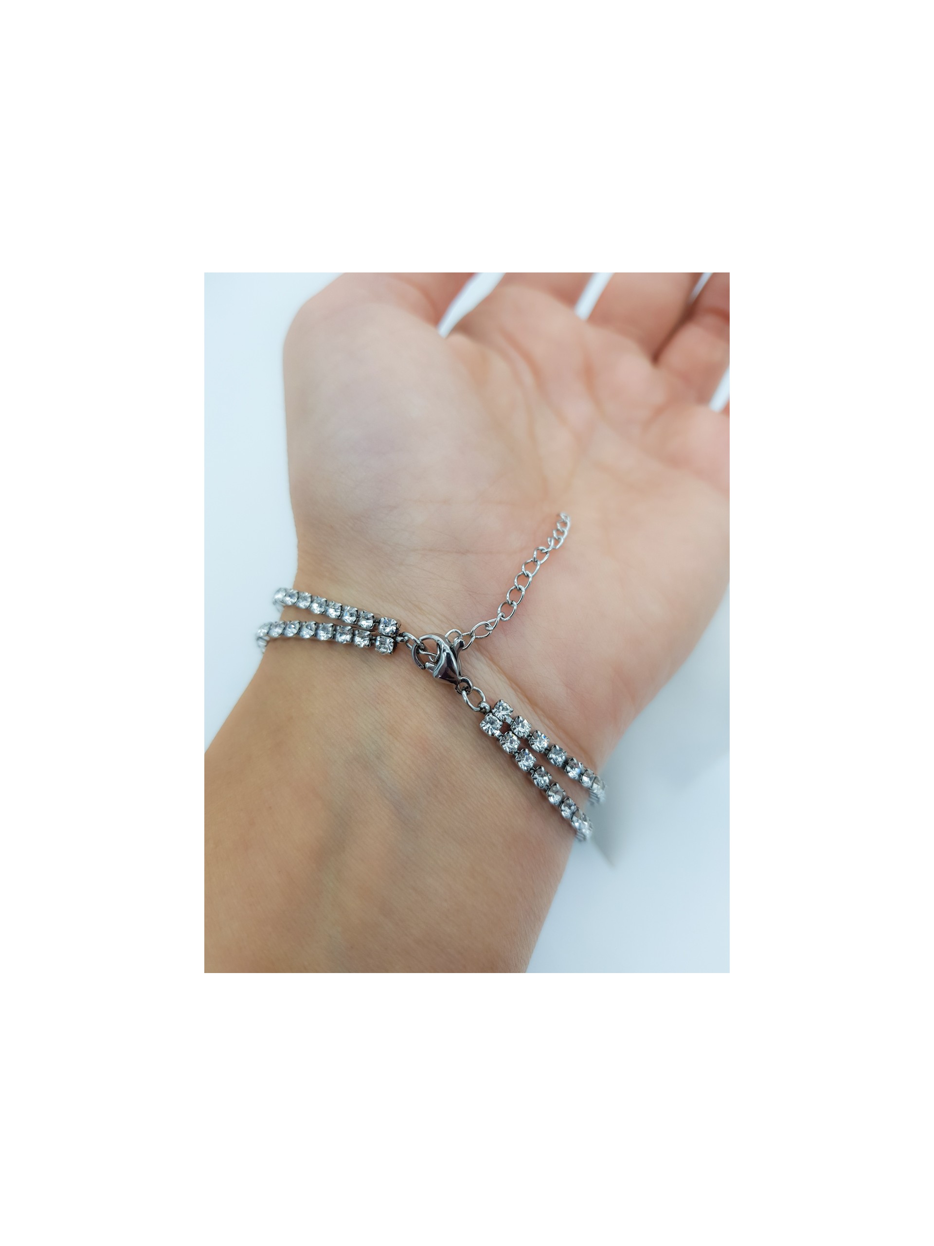 Βραχιόλι Double Magic ασημί