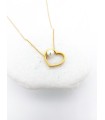 Κολιέ Stuffed Heart mini χρυσό