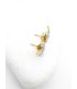 Σκουλαρίκια White Swan χρυσά