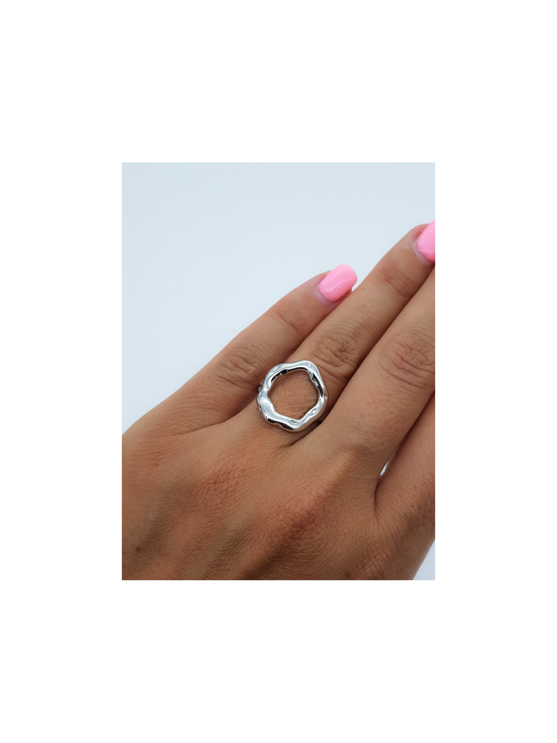 Δαχτυλίδι Rosa ασημί