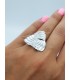 Δαχτυλίδι Triangle ασημί