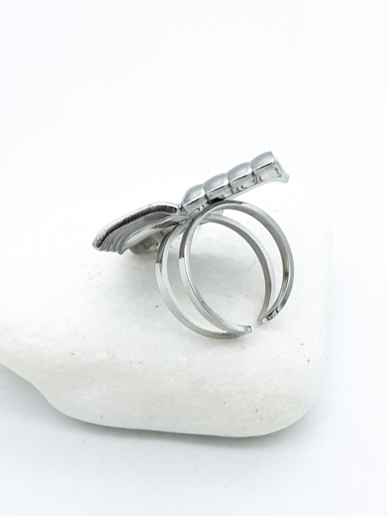 Δαχτυλίδι Rhombus ασημί