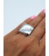 Δαχτυλίδι Square ασημί