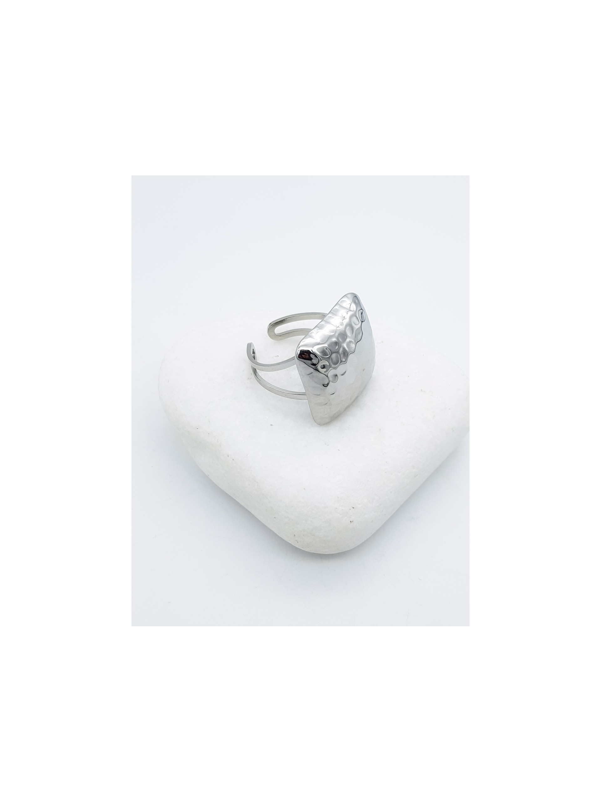 Δαχτυλίδι Square ασημί
