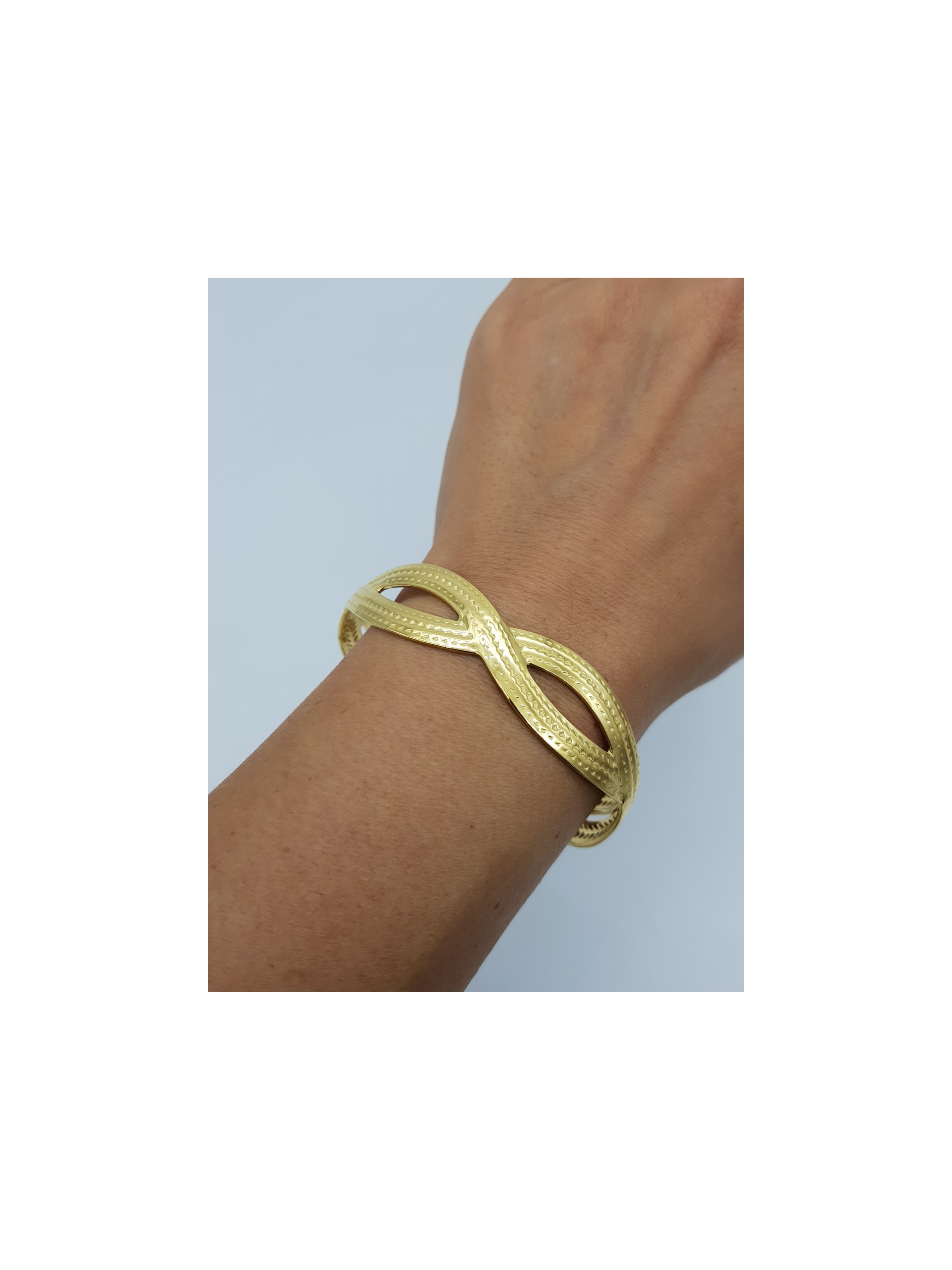 Χειροπέδα Wave χρυσή