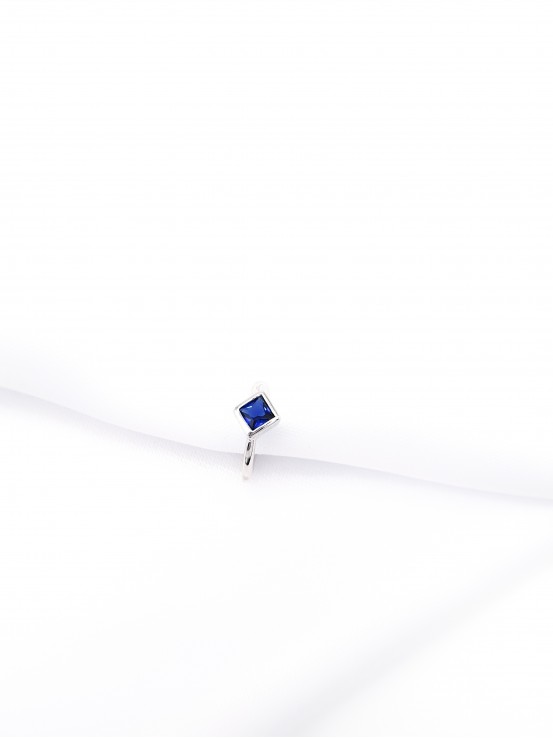 Σκουλαρίκι Ear Cuff blue rhombus