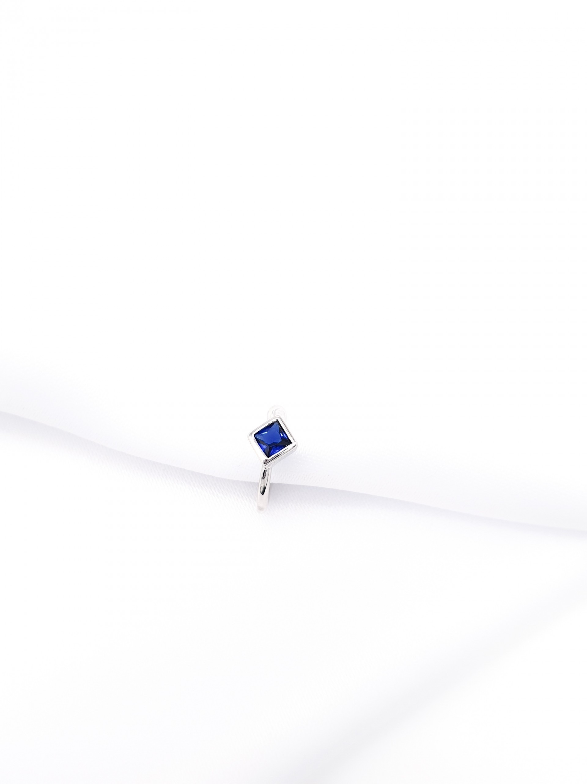 Σκουλαρίκι Ear Cuff blue rhombus