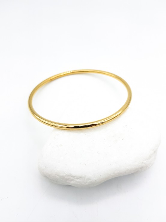 Χειροπέδα Simple Hoop 3mm χρυσή