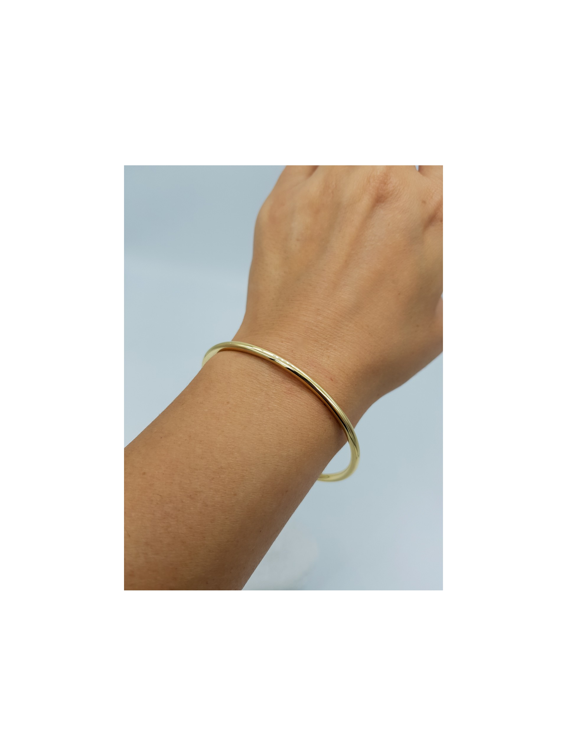 Χειροπέδα Simple Hoop 3mm χρυσή