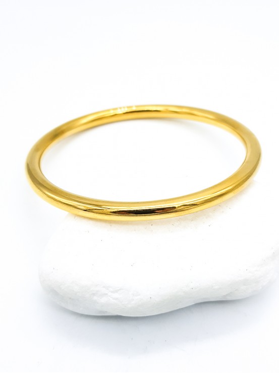 Χειροπέδα Simple Hoop 5mm χρυσή