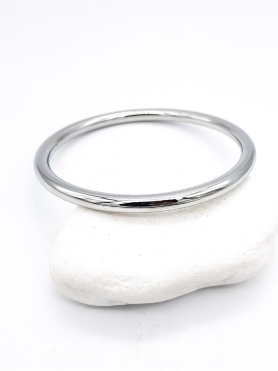 Χειροπέδα Simple Hoop 5mm ασημί