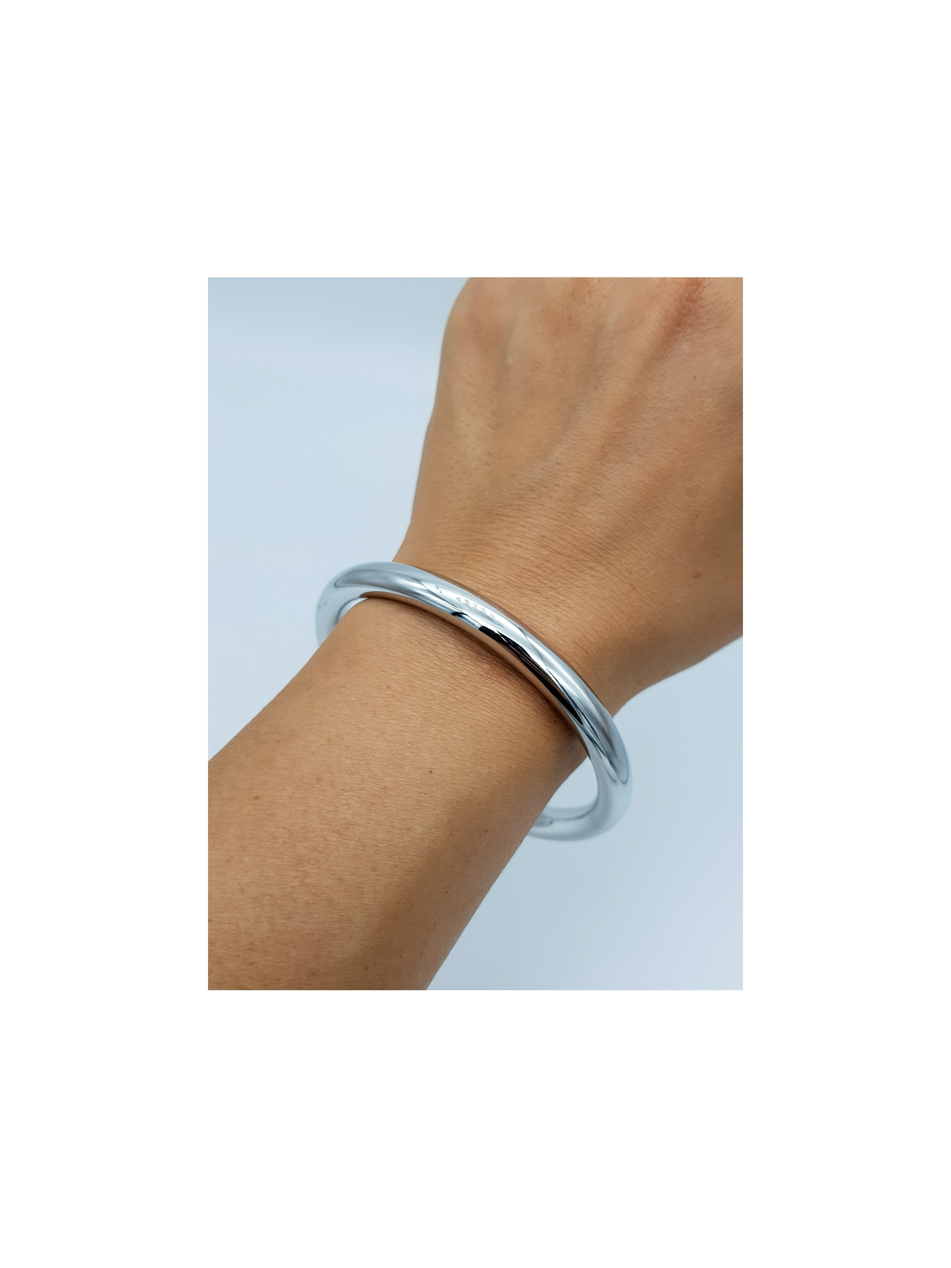 Χειροπέδα Simple Hoop 7mm ασημί