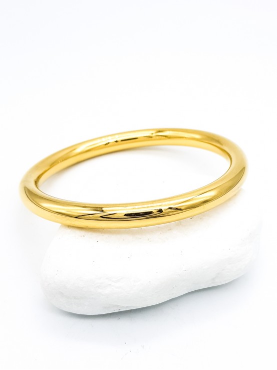 Χειροπέδα Simple Hoop 7mm χρυσή