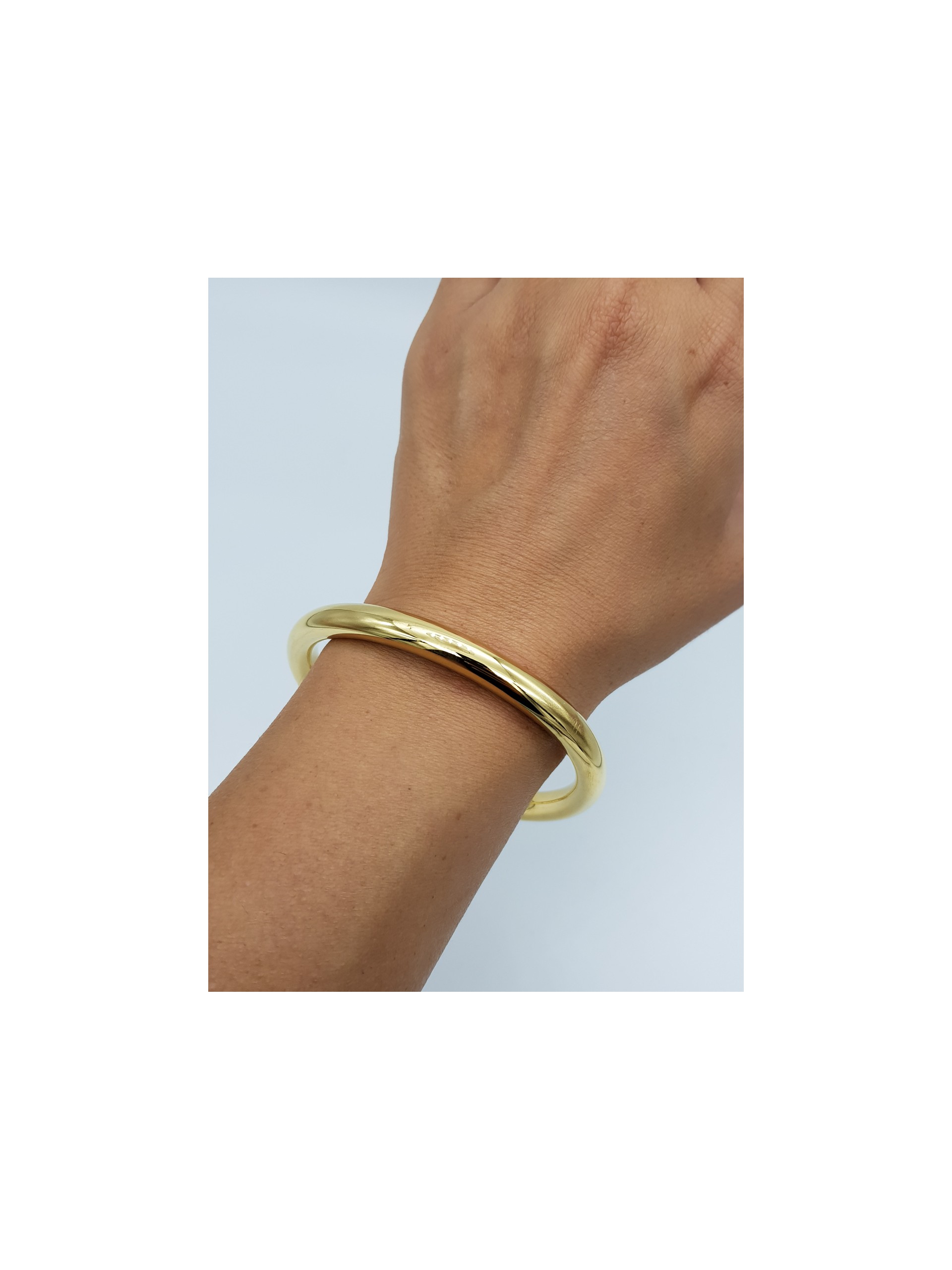 Χειροπέδα Simple Hoop 7mm χρυσή