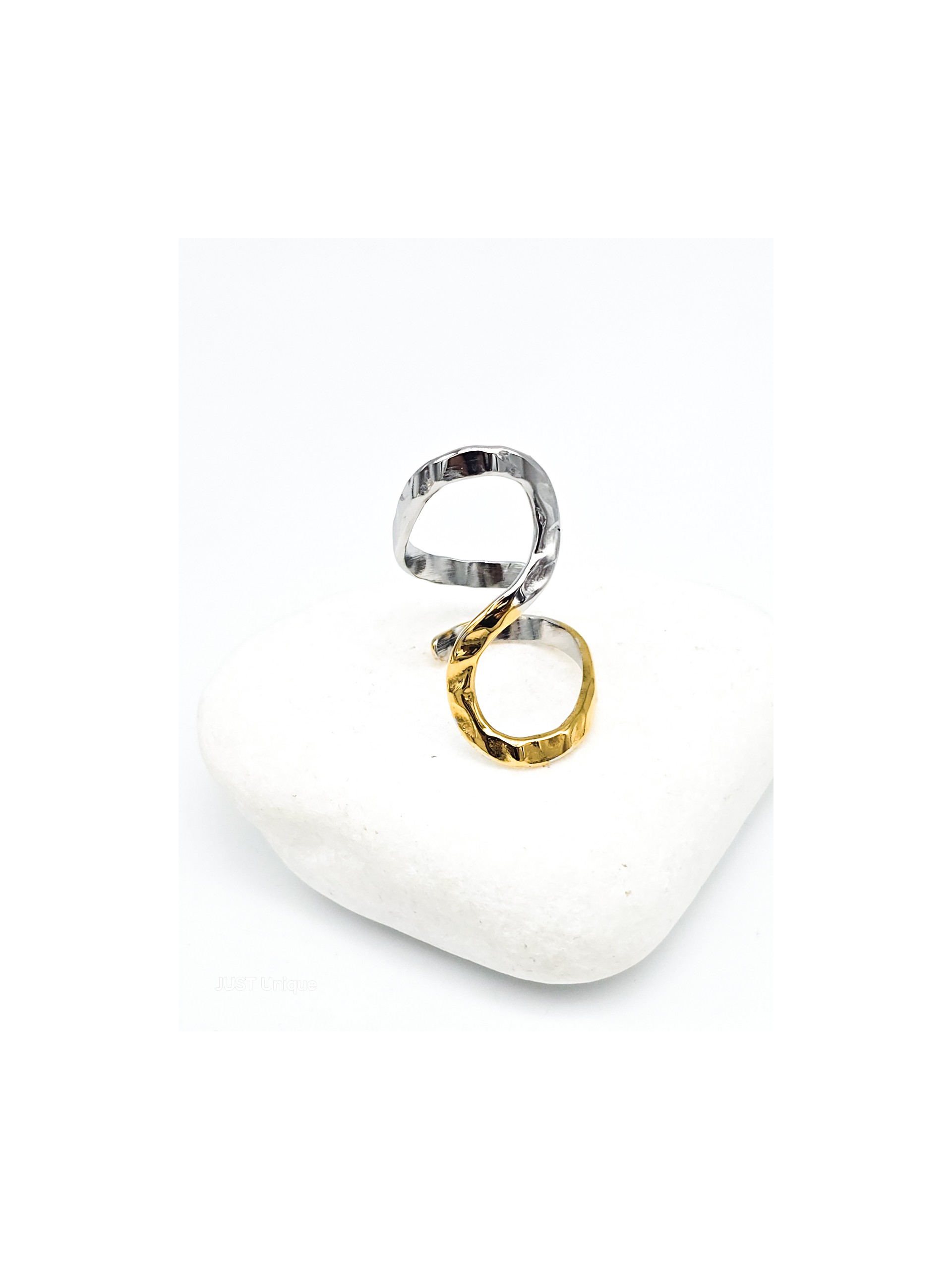 Δαχτυλίδι Irina δίχρωμο