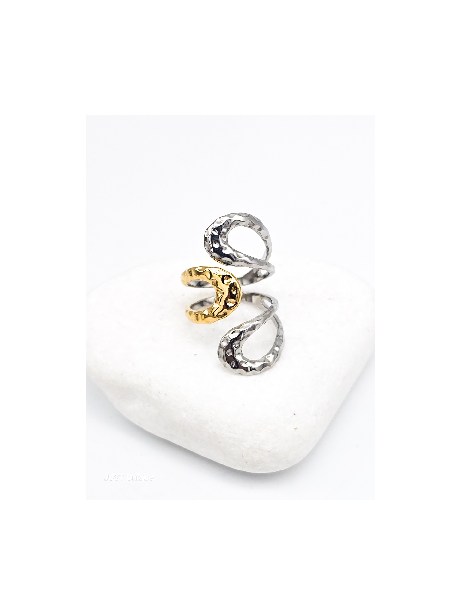 Δαχτυλίδι Gilian δίχρωμο