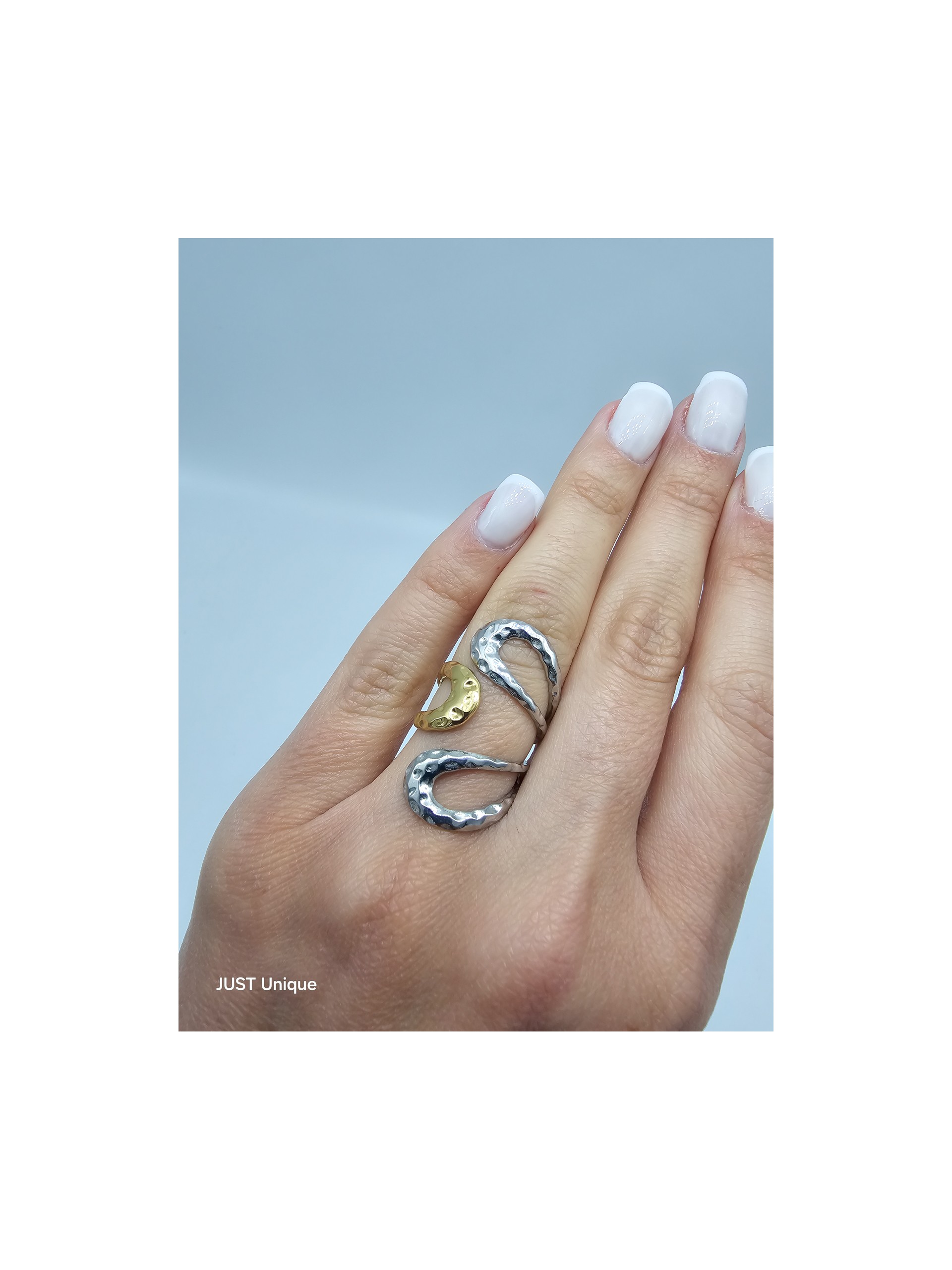 Δαχτυλίδι Gilian δίχρωμο