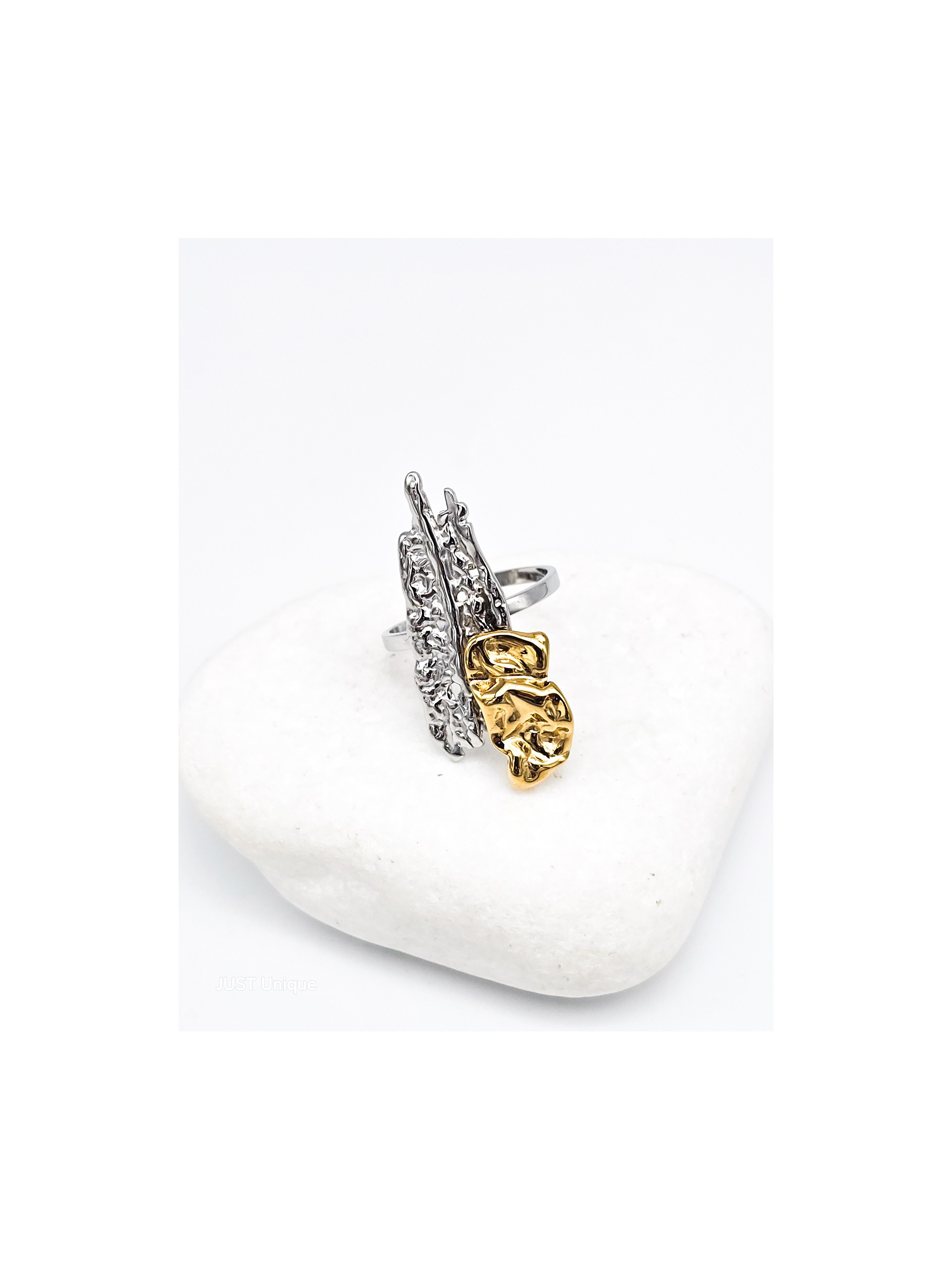 Δαχτυλίδι Klaudia δίχρωμο