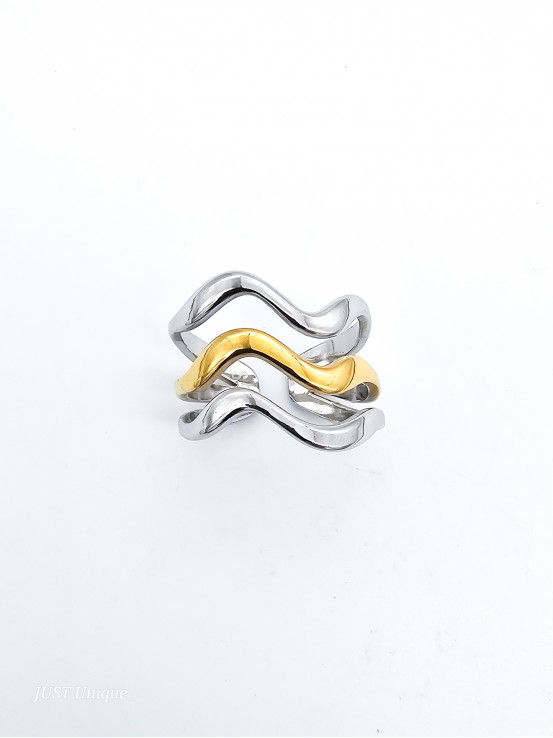 Δαχτυλίδι Olympia δίχρωμο