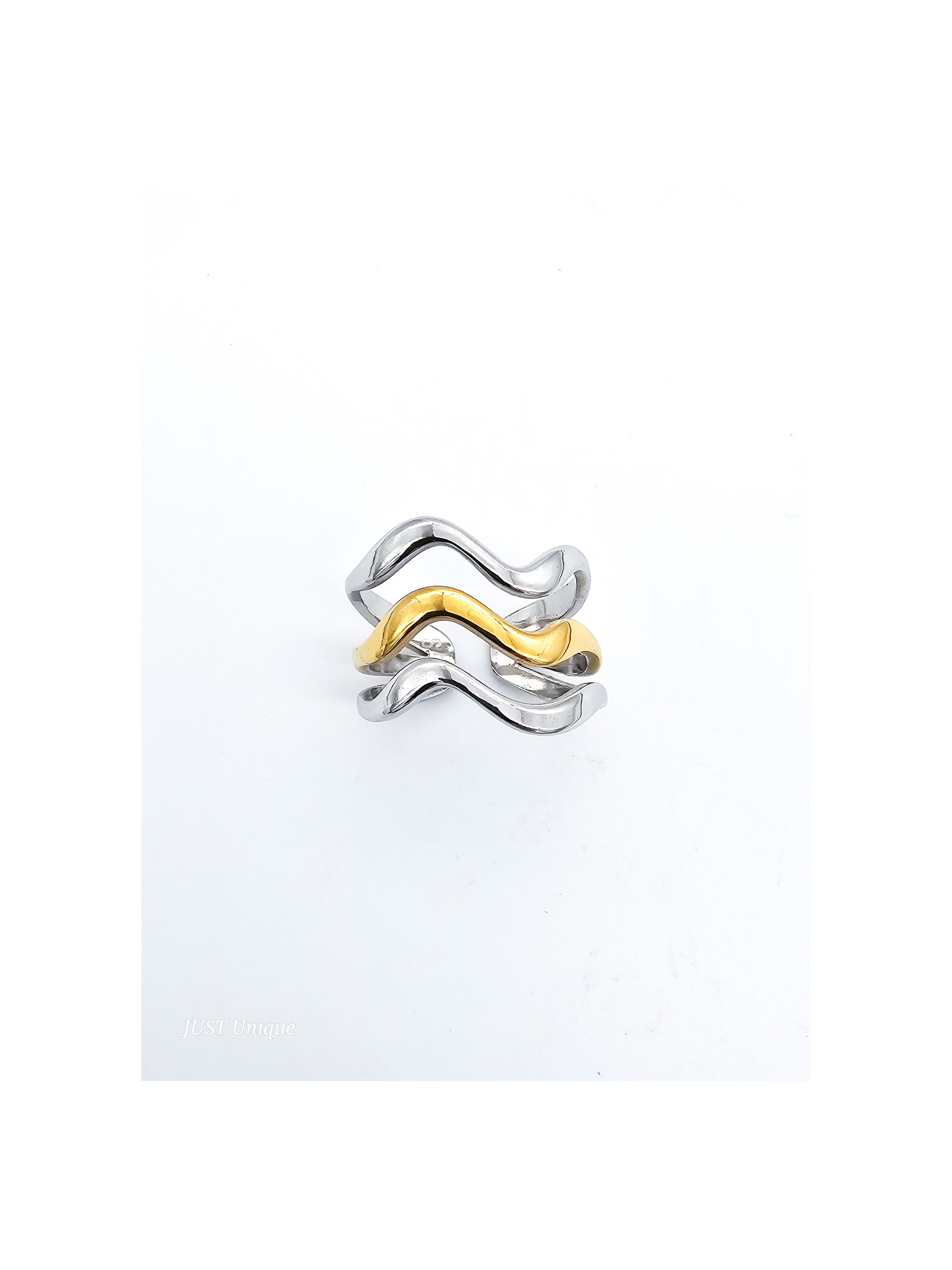 Δαχτυλίδι Olympia δίχρωμο