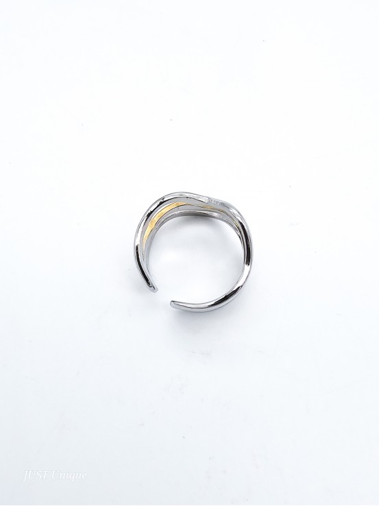 Δαχτυλίδι Olympia δίχρωμο