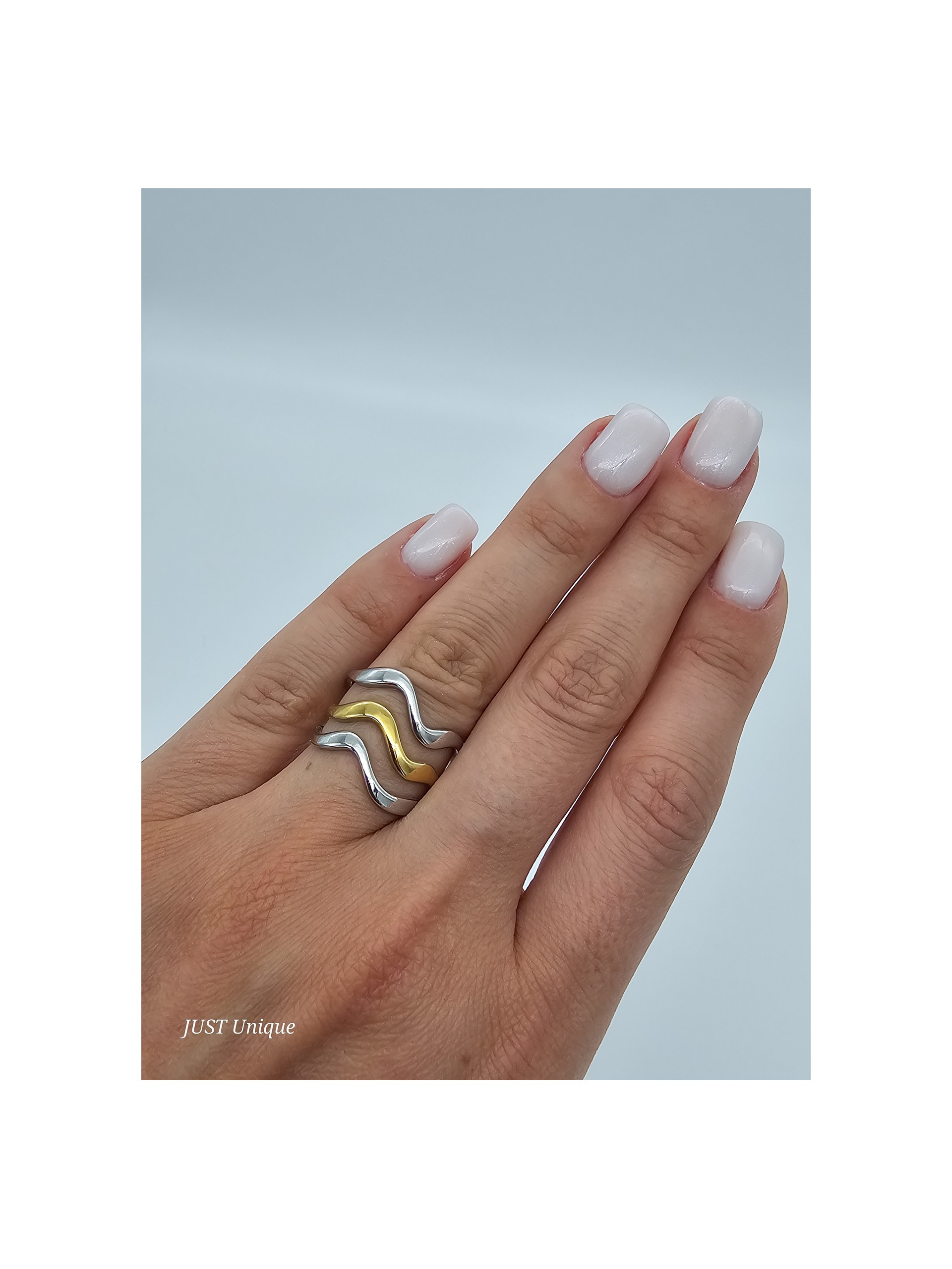 Δαχτυλίδι Olympia δίχρωμο