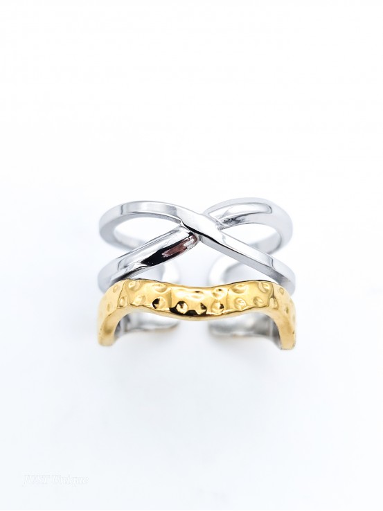 Δαχτυλίδι Manet δίχρωμο
