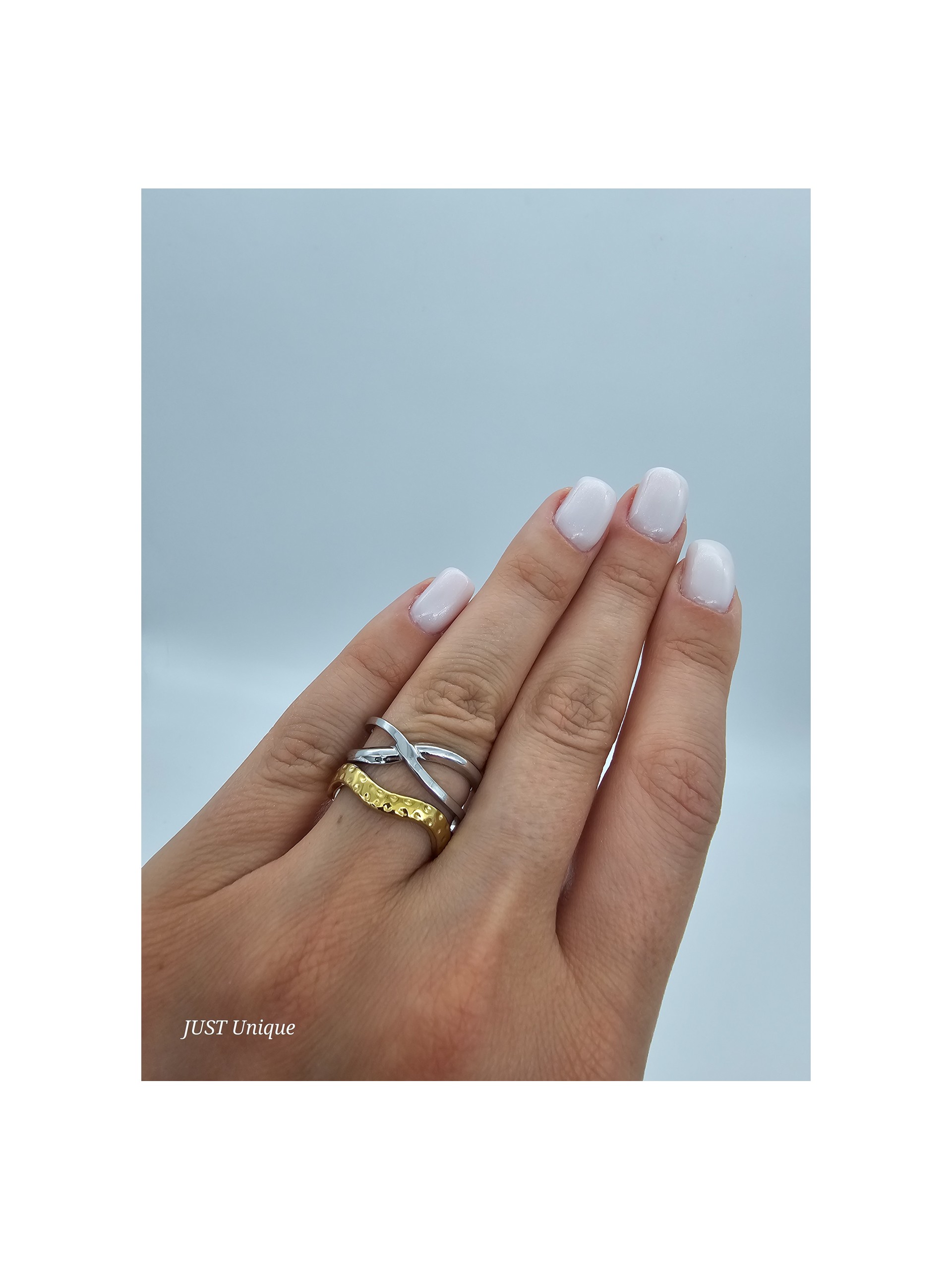 Δαχτυλίδι Manet δίχρωμο