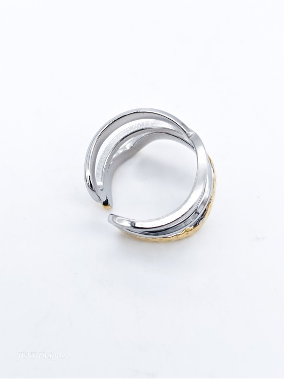 Δαχτυλίδι Manet δίχρωμο