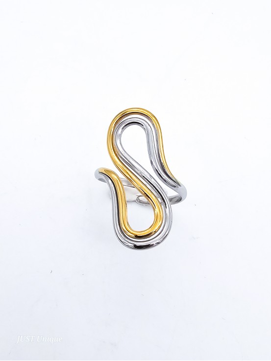 Δαχτυλίδι Sandy δίχρωμο