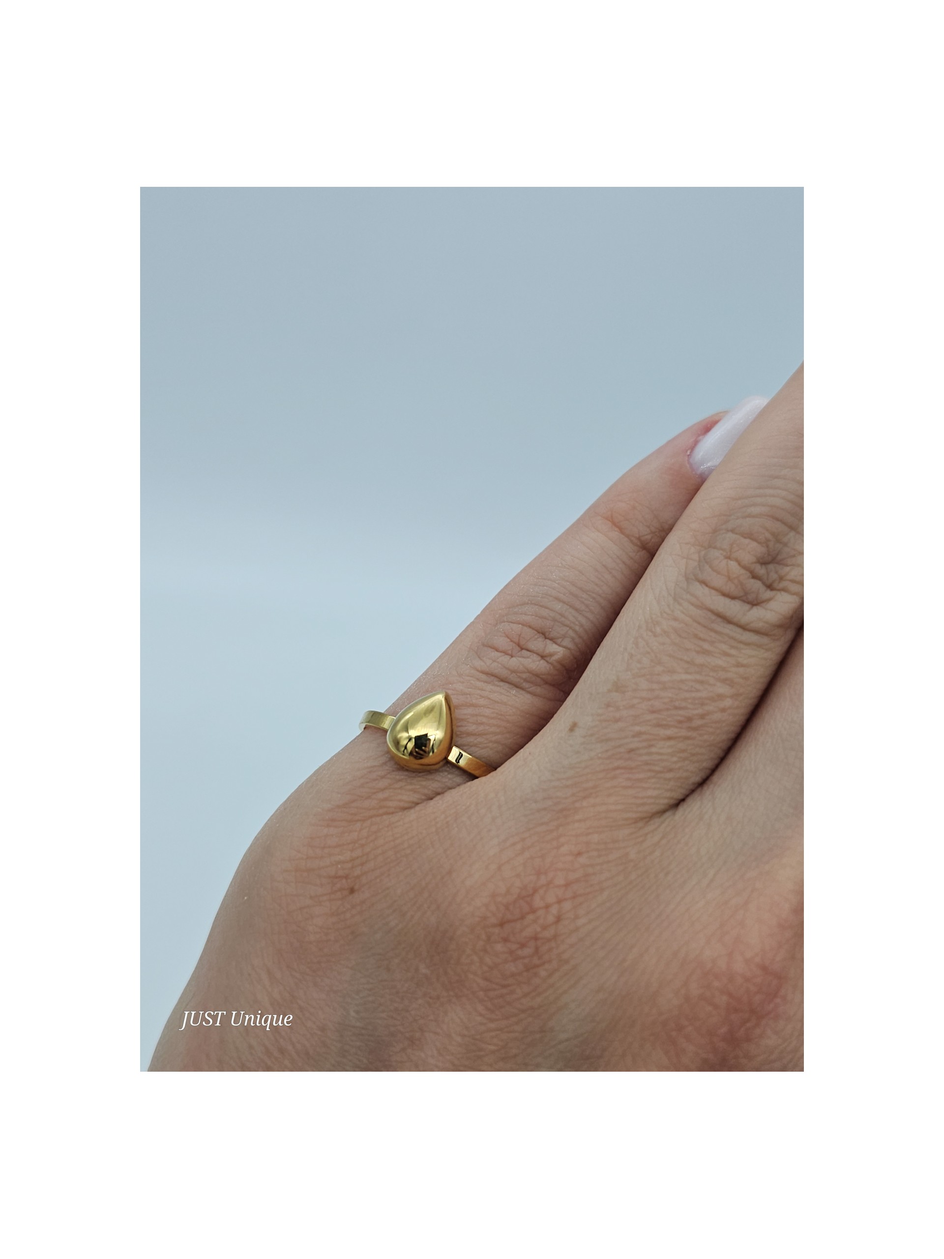 Δαχτυλίδι Drops χρυσό