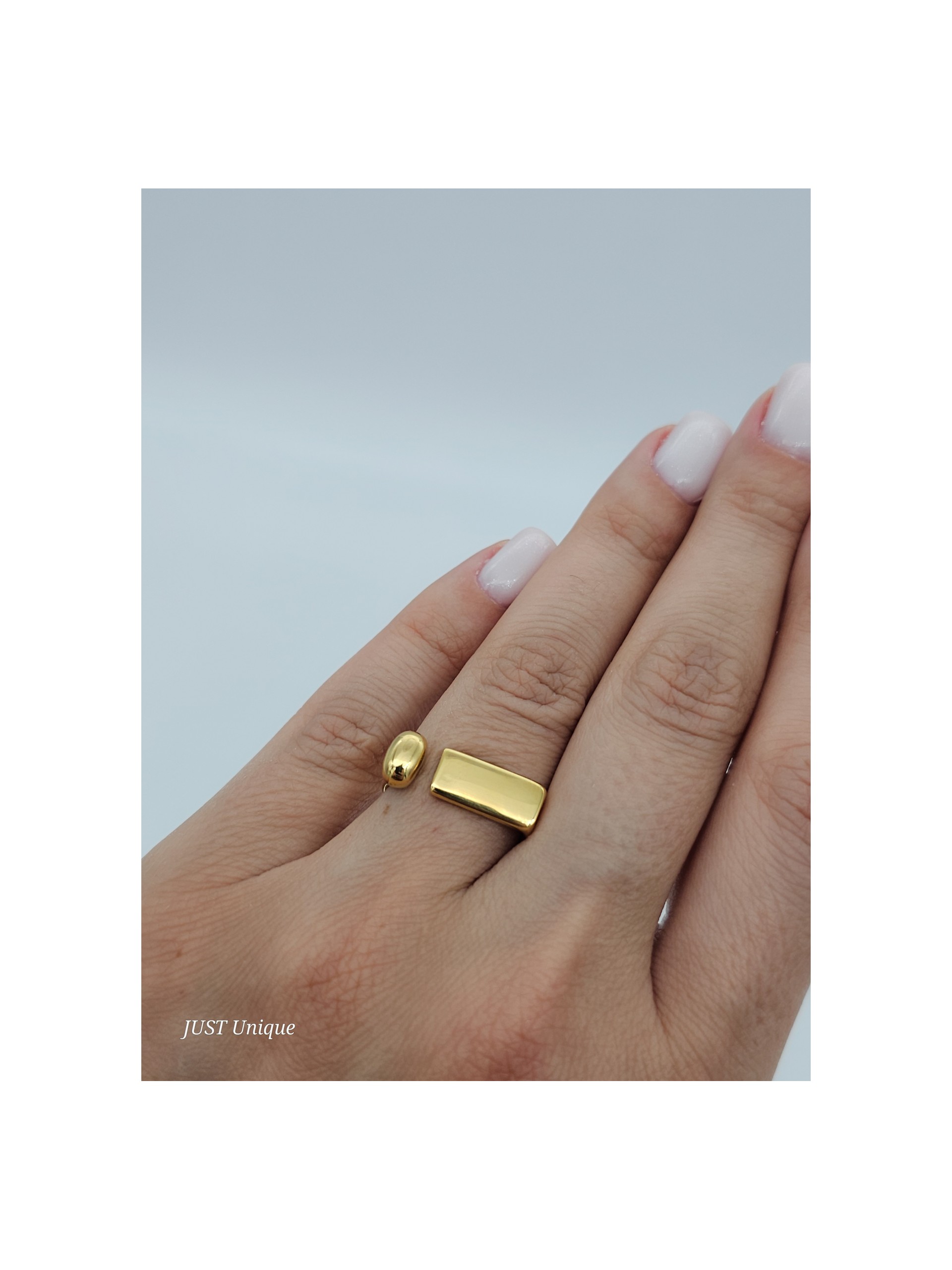 Δαχτυλίδι Stop χρυσό