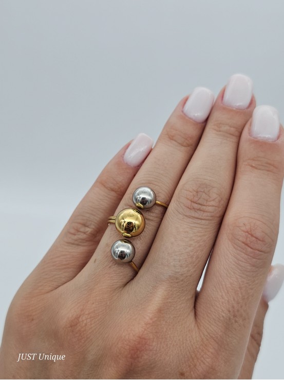 Δαχτυλίδι Flexible δίχρωμο