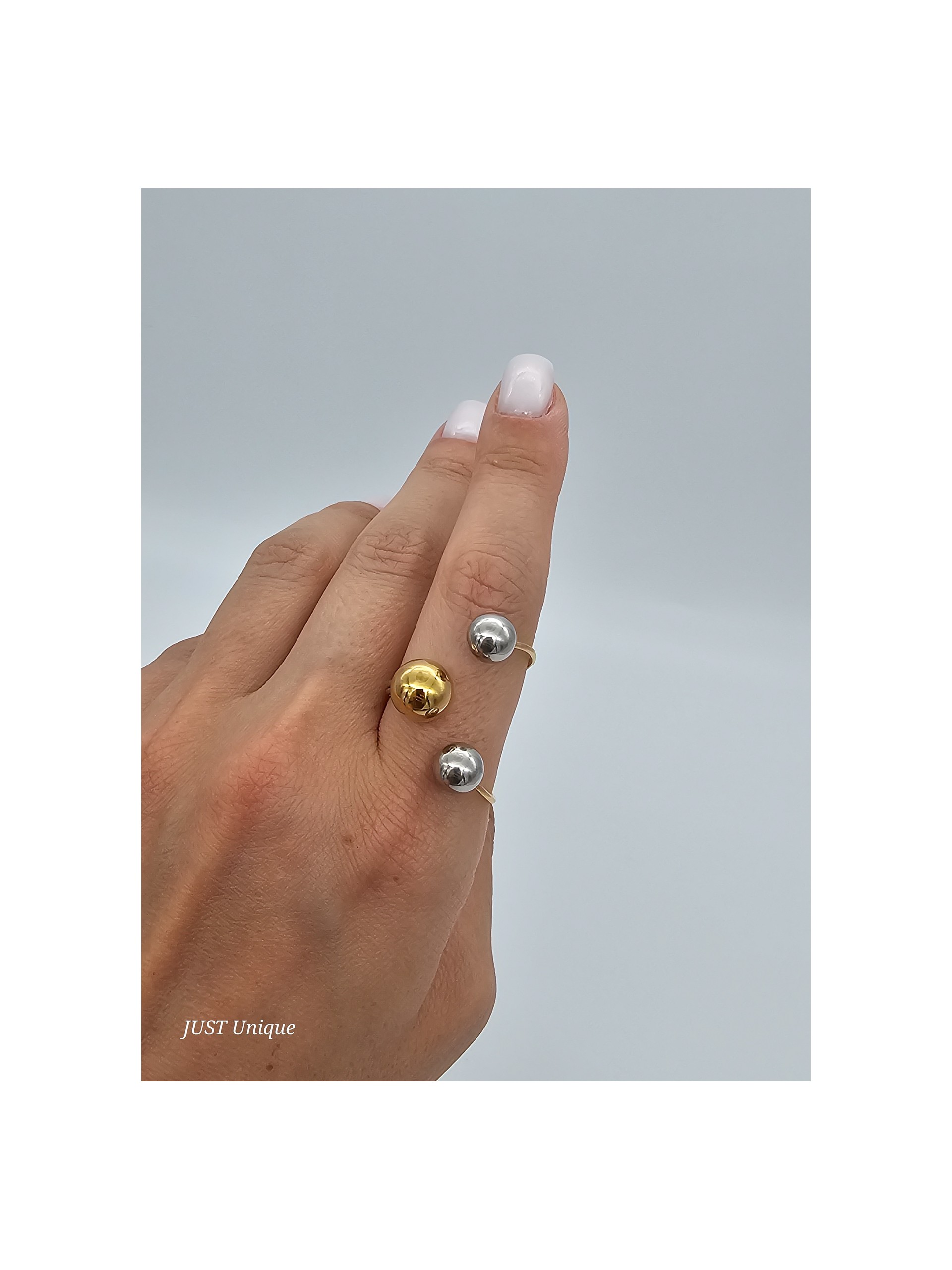 Δαχτυλίδι Flexible δίχρωμο