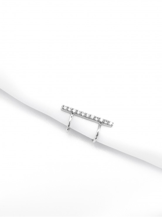 Σκουλαρίκι Ear Cuff diamond bar