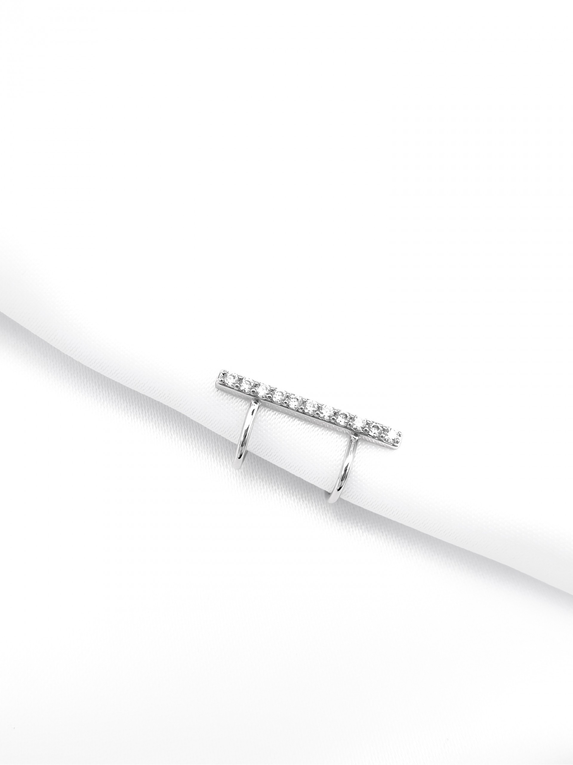 Σκουλαρίκι Ear Cuff diamond bar