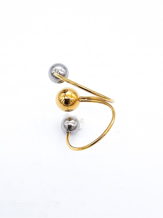 Δαχτυλίδι Flexible δίχρωμο