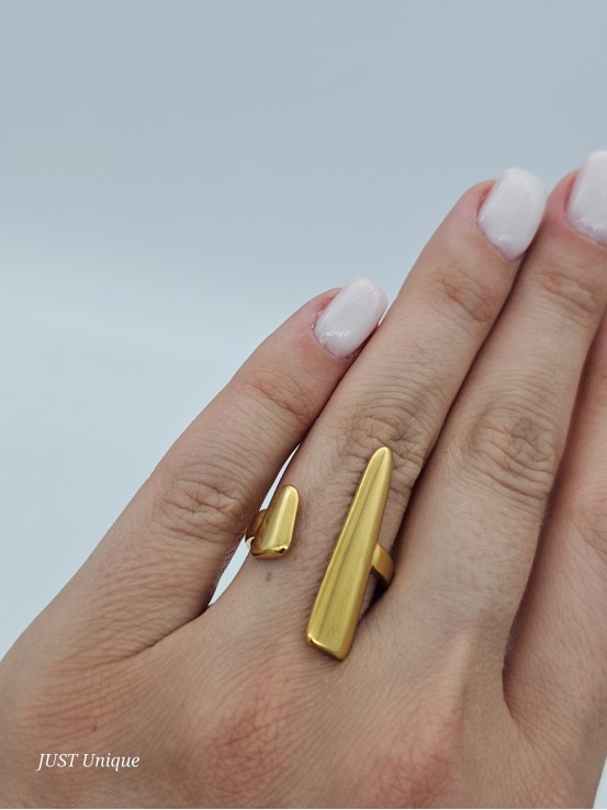 Δαχτυλίδι  Arrow χρυσό