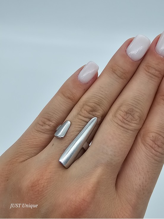 Δαχτυλίδι  Arrow ασημί