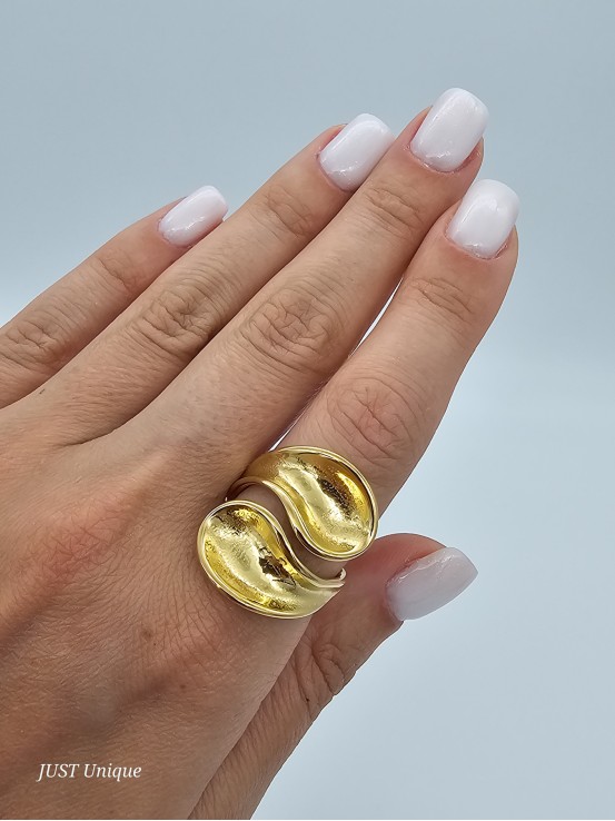 Δαχτυλίδι Twisters χρυσό