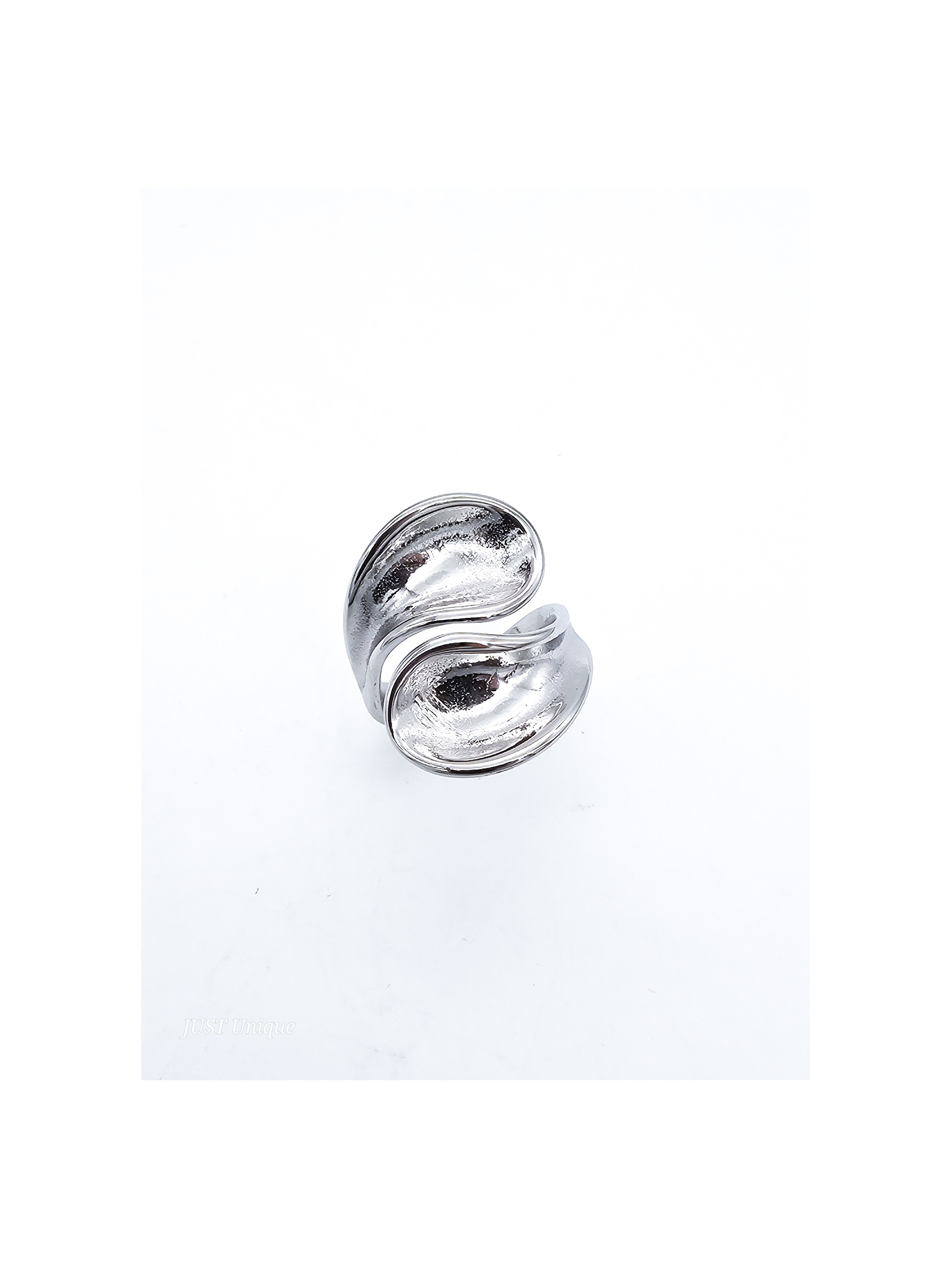 Δαχτυλίδι Twisters ασημί