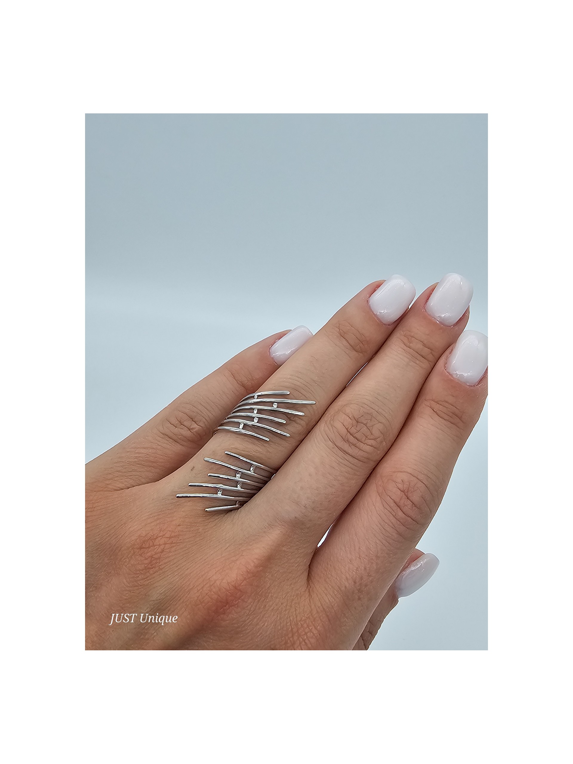 Δαχτυλίδι Fan ασημί