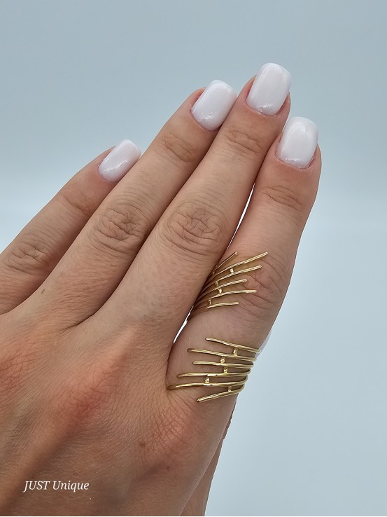 Δαχτυλίδι Fan χρυσό