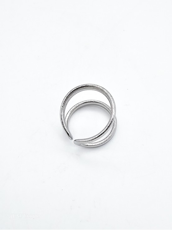 Δαχτυλίδι Matte Line ασημί