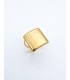 Δαχτυλίδι Matte Square χρυσό