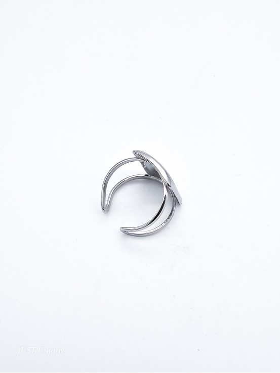 Δαχτυλίδι Matte Square ασημί