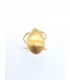 Δαχτυλίδι Matte Shell χρυσό