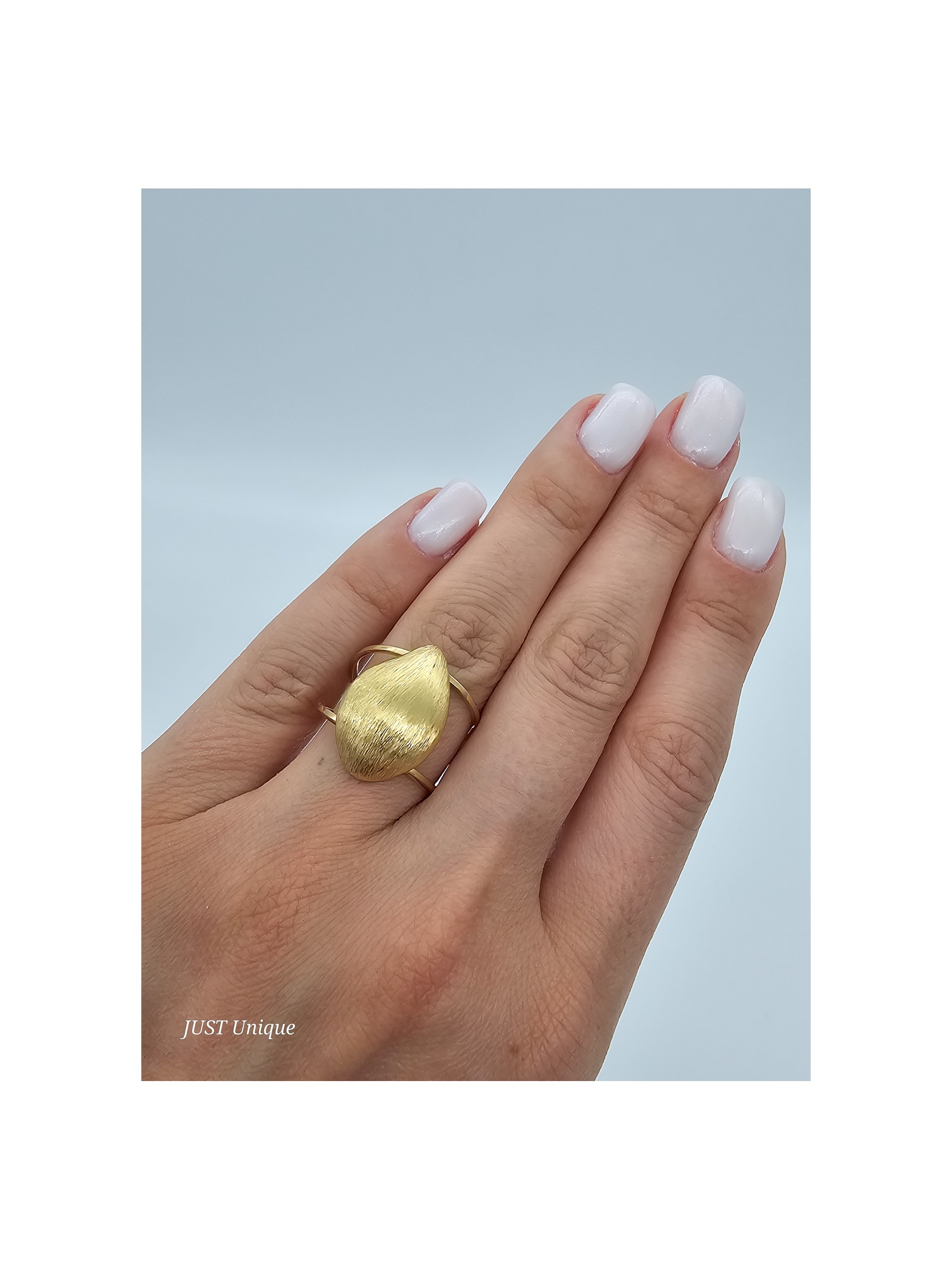 Δαχτυλίδι Matte Shell χρυσό